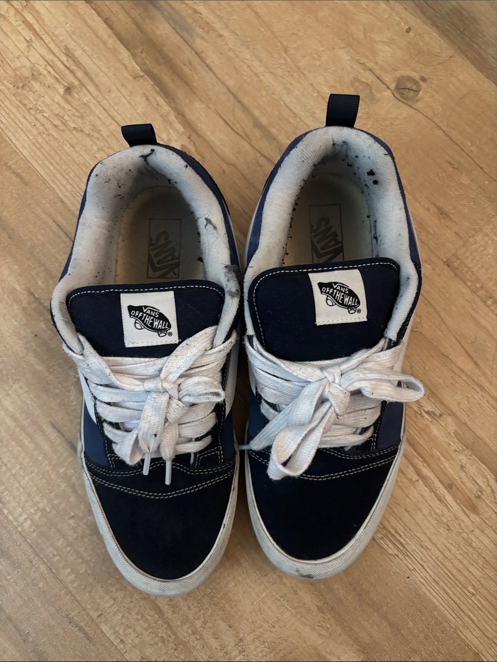 Vans  | Navy and White Low-Top Sneakers